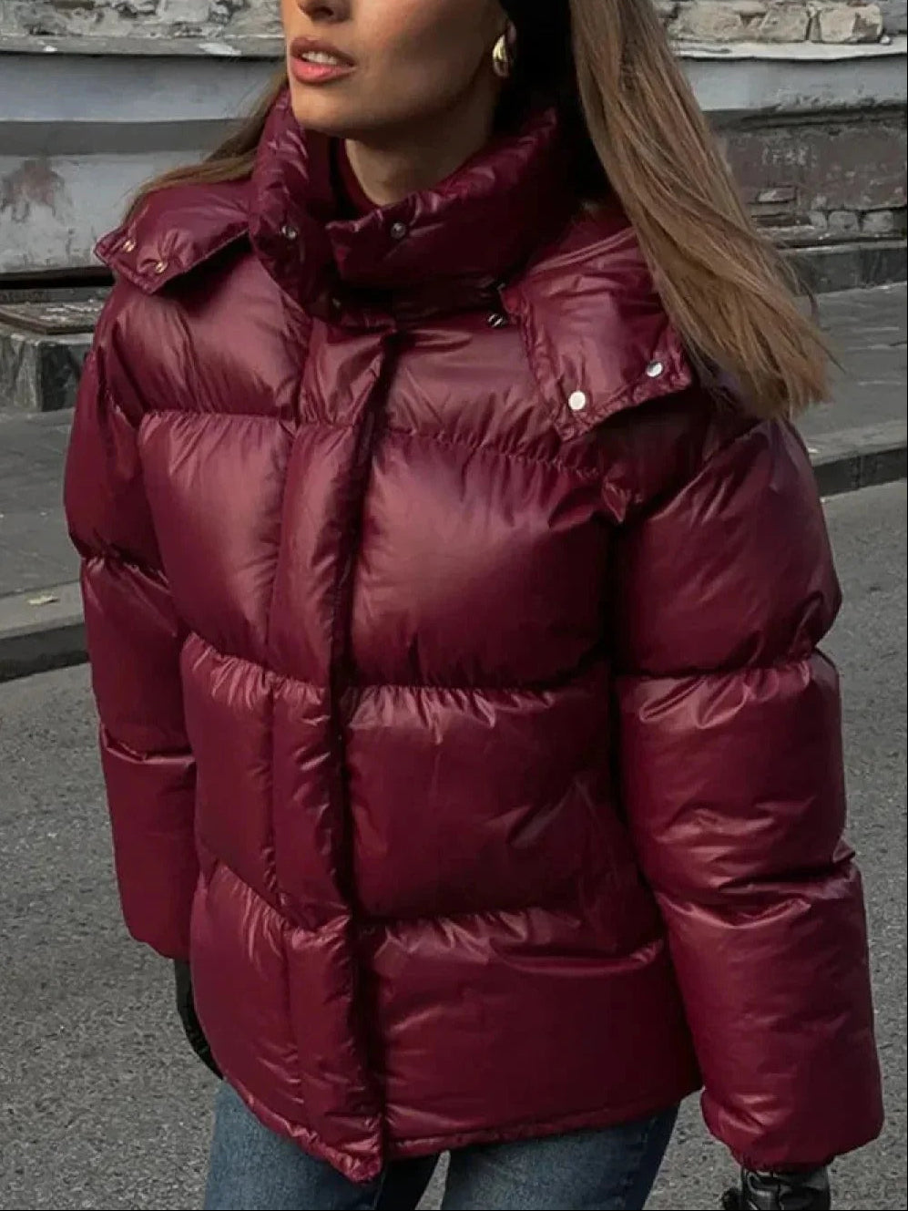 Puffer Hooded Jacket for Women