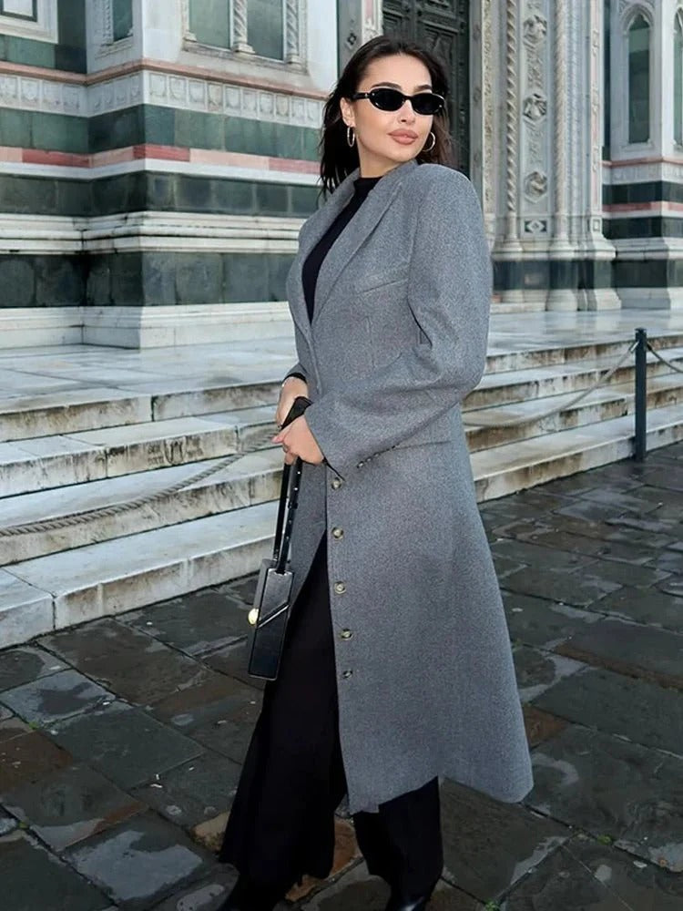 Tailored Longline Overcoat for Women