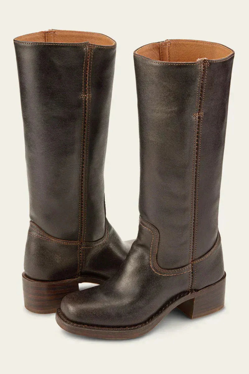 Knee-High Block Heel Western Boots for Women