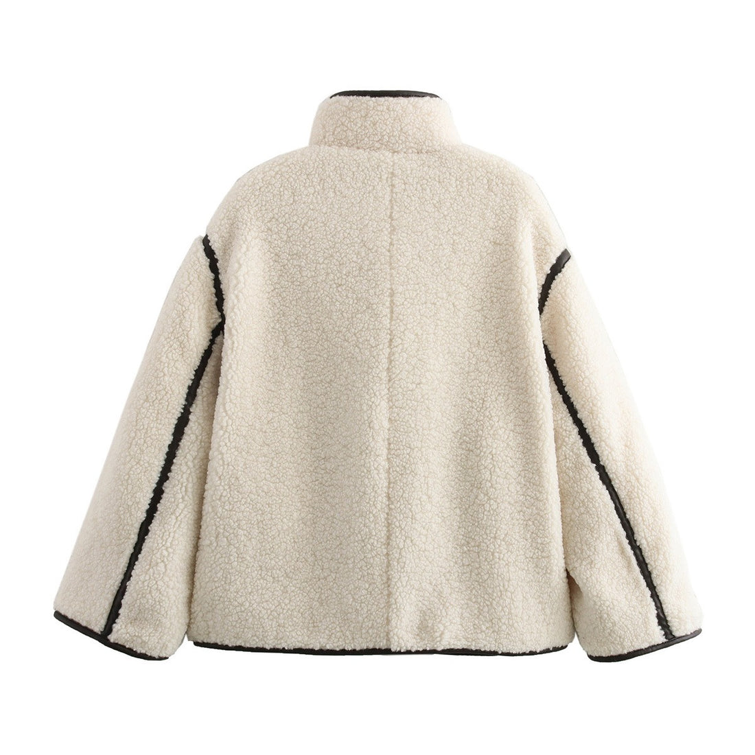 Oversized Fleece Button-Up Teddy Coat for Women