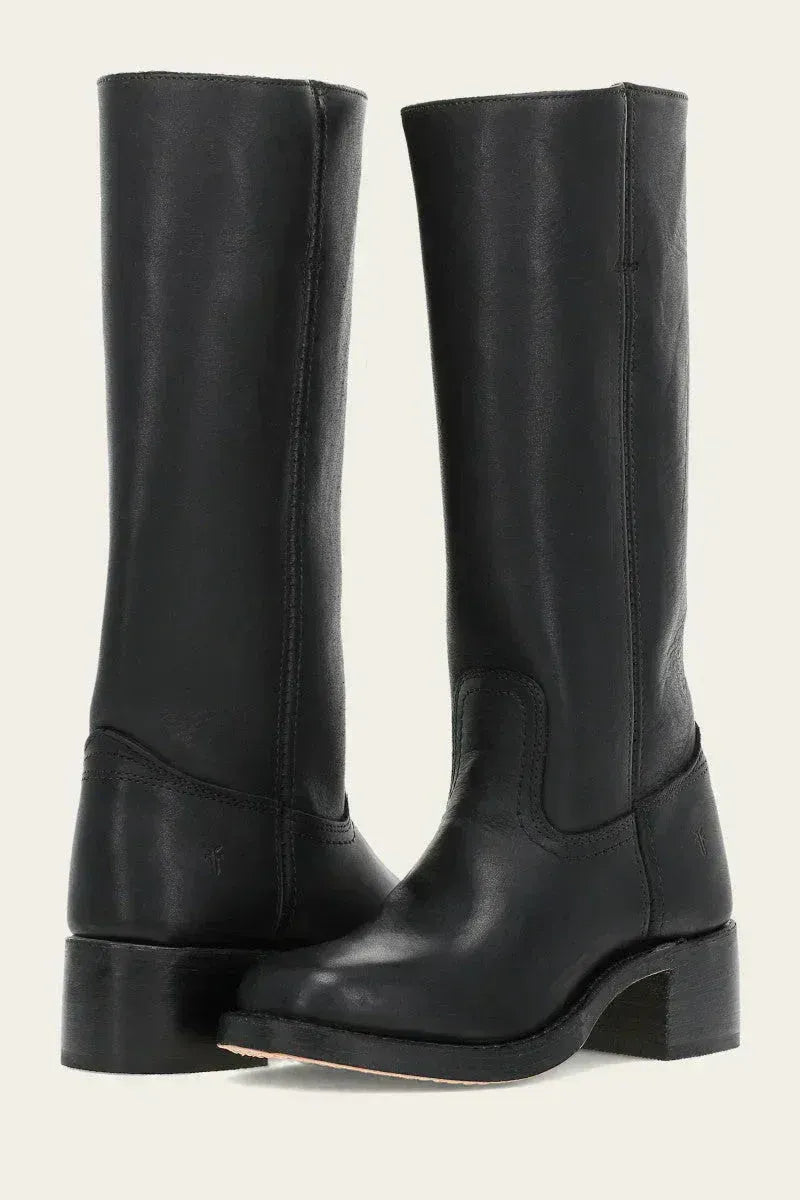 Knee-High Block Heel Western Boots for Women