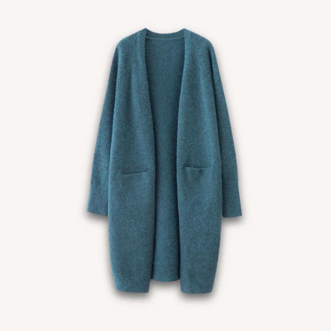 Long Knit Cardigan with Pockets for Women