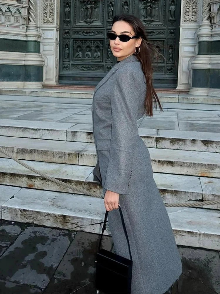 Tailored Longline Overcoat for Women