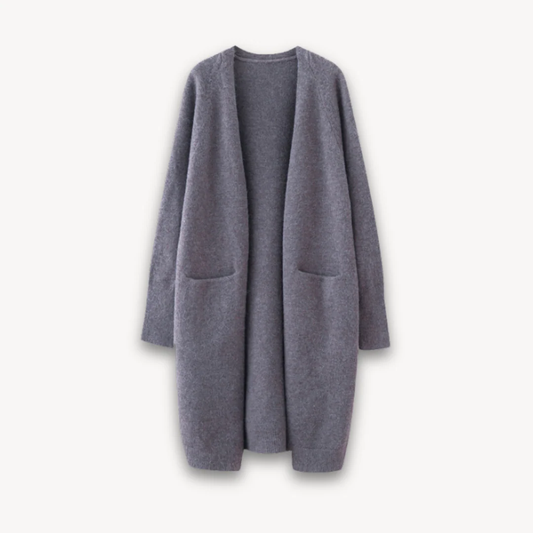 Long Knit Cardigan with Pockets for Women