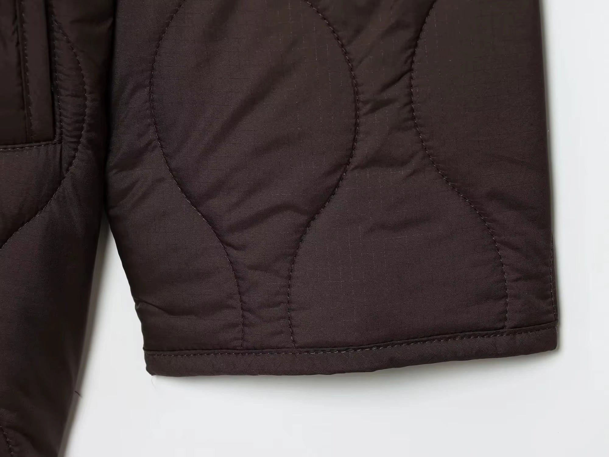 Quilted Hooded Coat with Drawstring Waist for Women