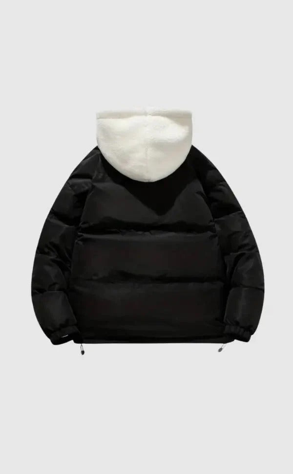 Hooded Sherpa Lined Puffer Jacket for Women