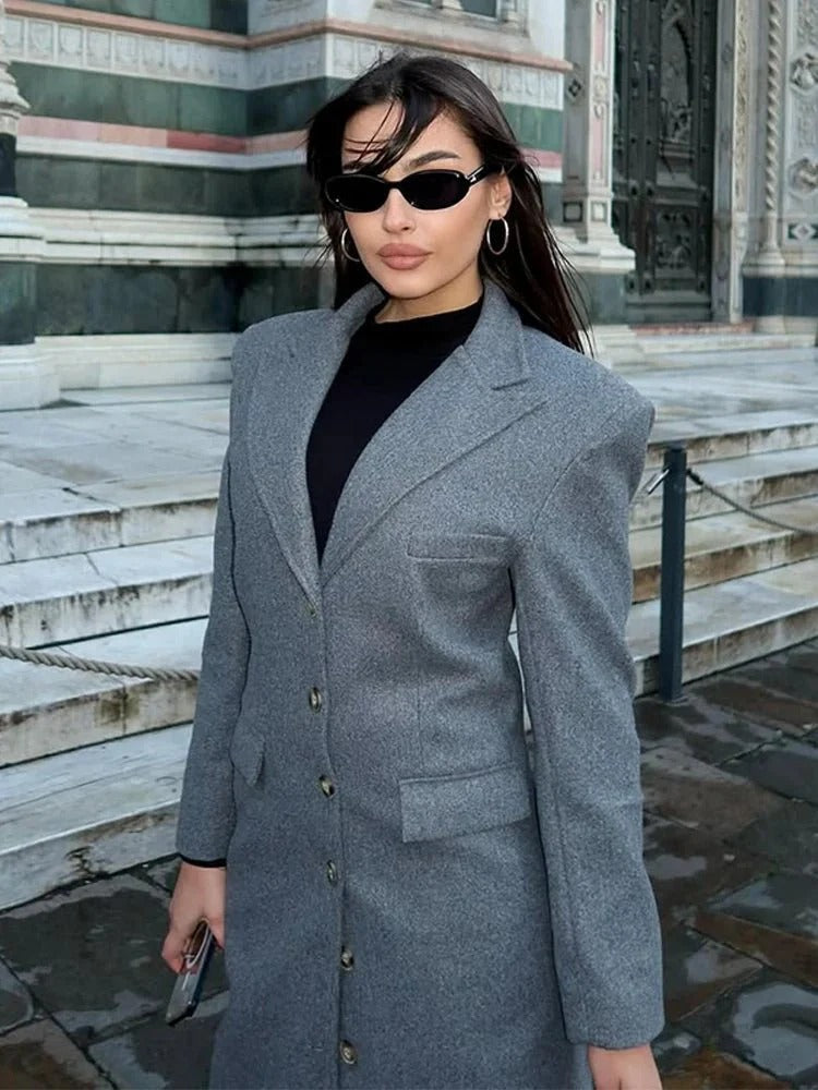 Tailored Longline Overcoat for Women