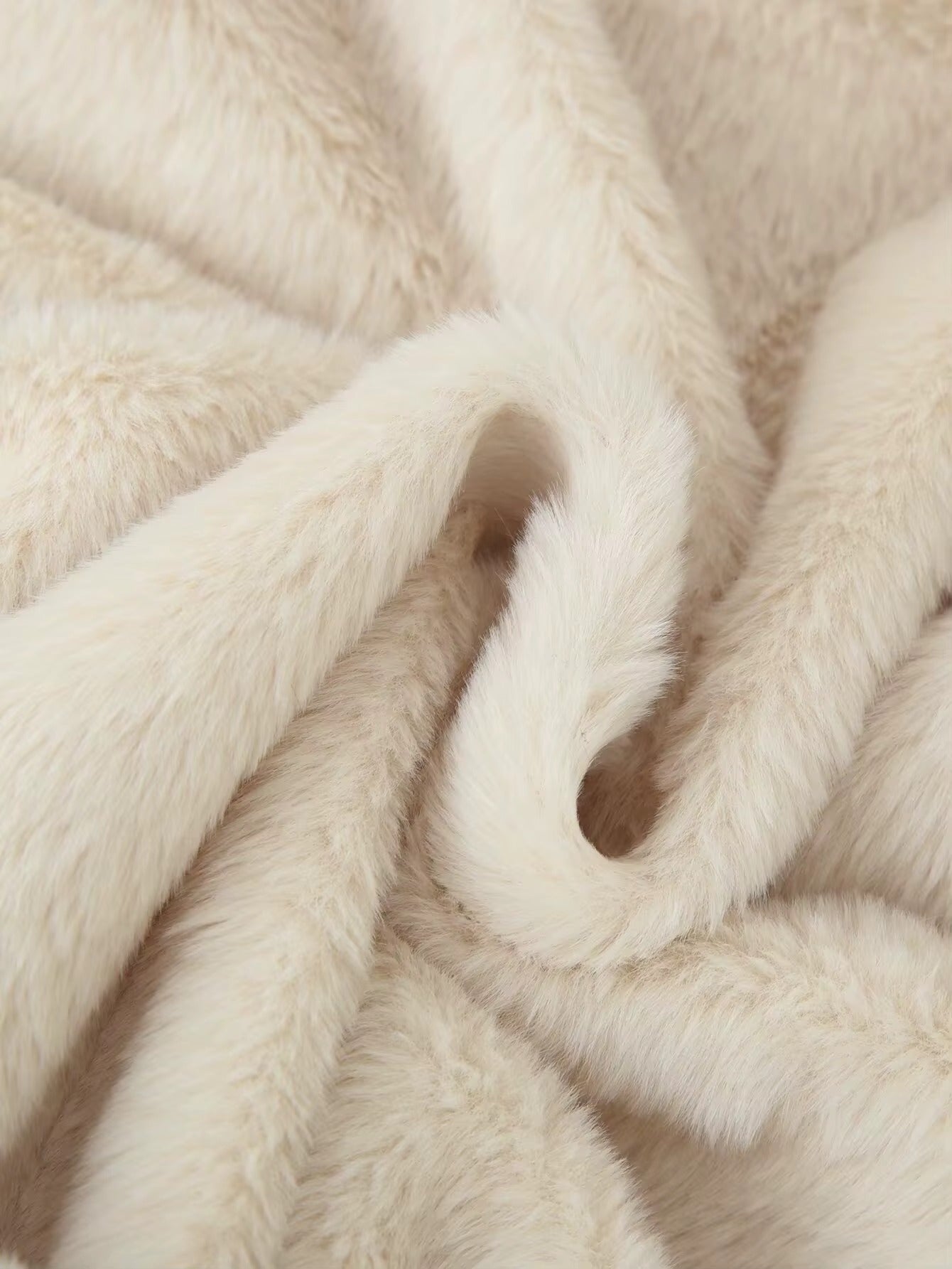 Faux Fur Belted Coat with Collar for Women