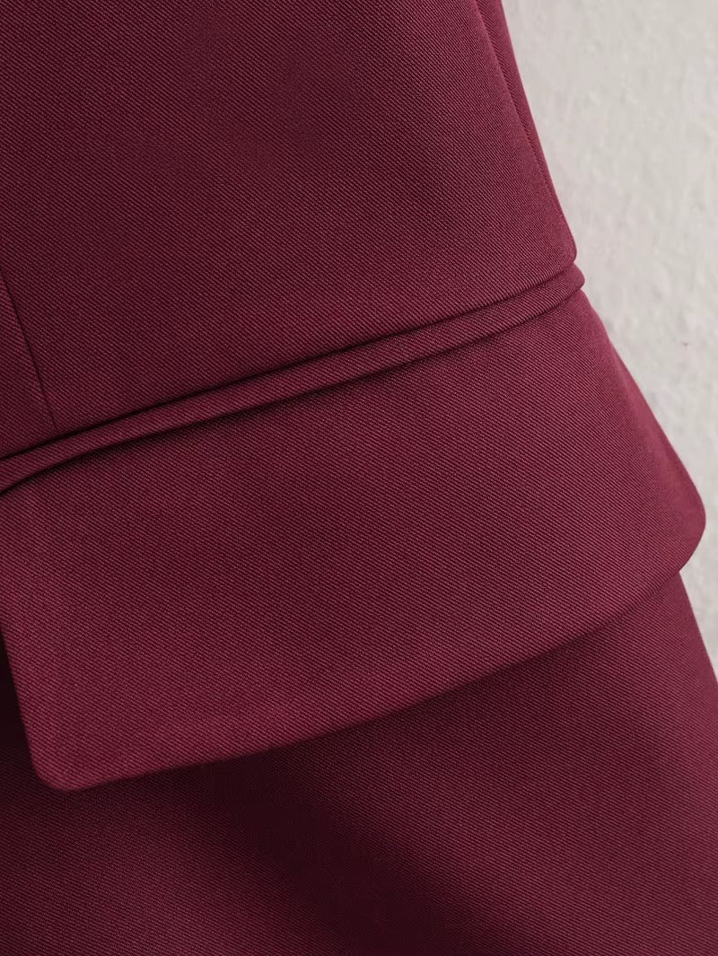 Double Breasted Longline Blazer for Women