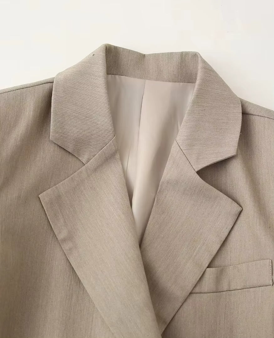 Double Breasted Asymmetric Blazer for Women