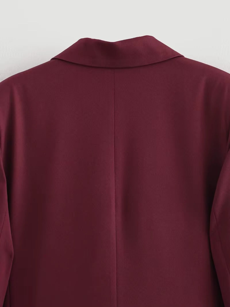 Double Breasted Longline Blazer for Women