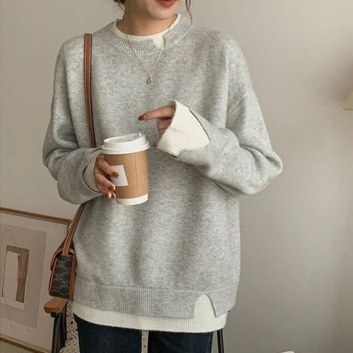 Oversized Knitted Jumper for Women