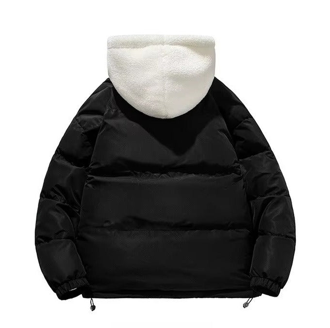 Hooded Sherpa Lined Puffer Jacket for Women