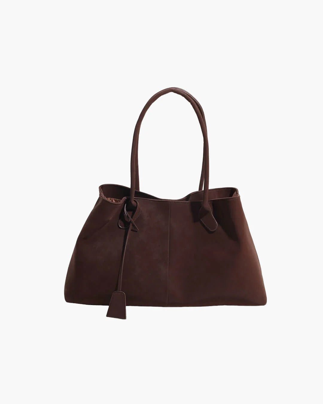 Suede Two Handle Tote Bag for Women