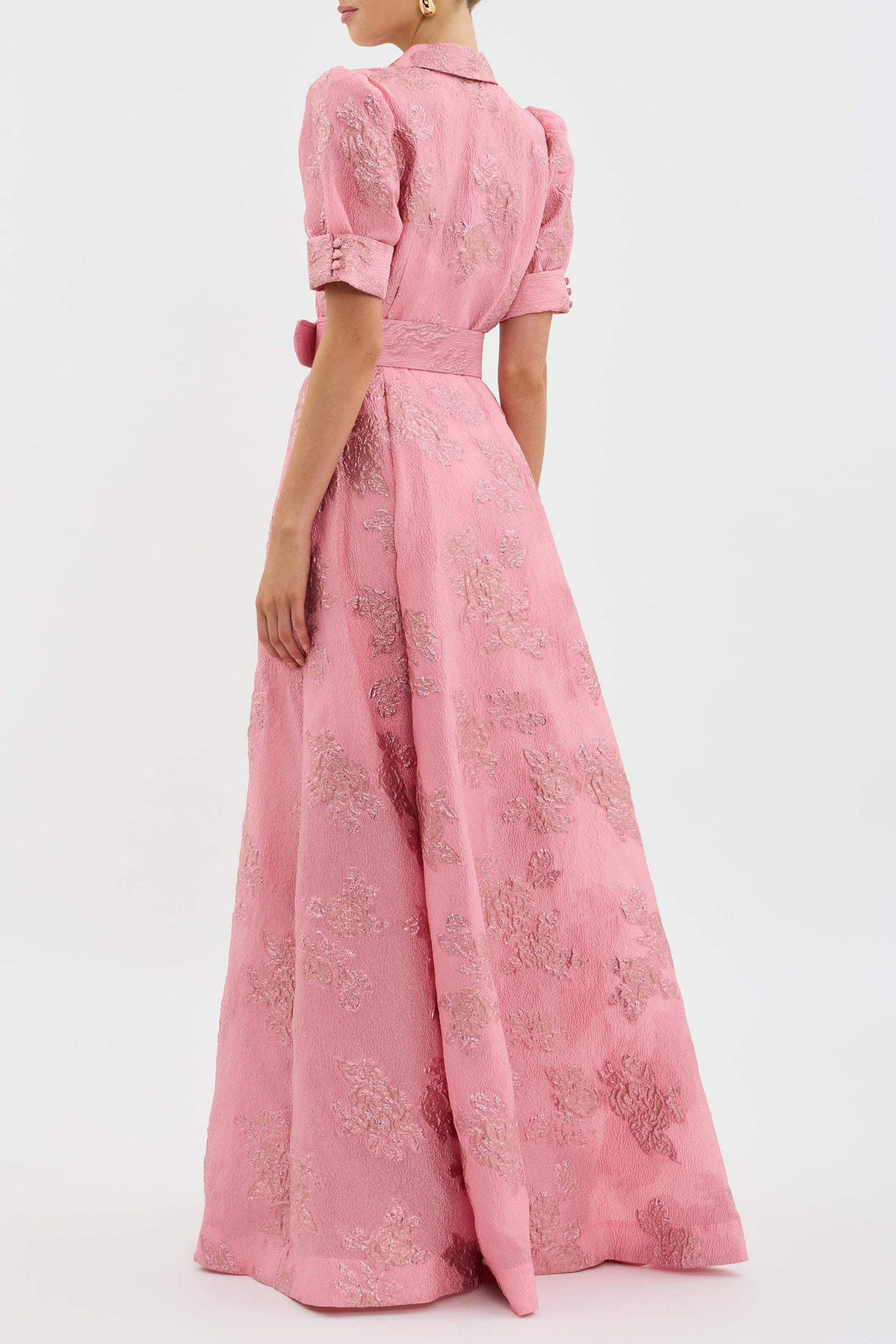 Belted A-Line Maxi Dress Wedding Guest for Women