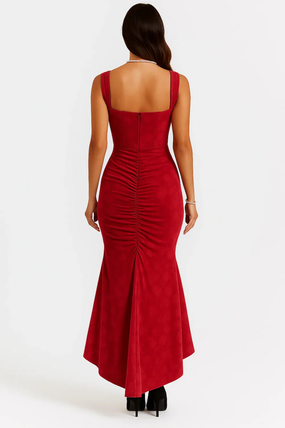 Lace Corset Wedding Guest Midi Dress for Women