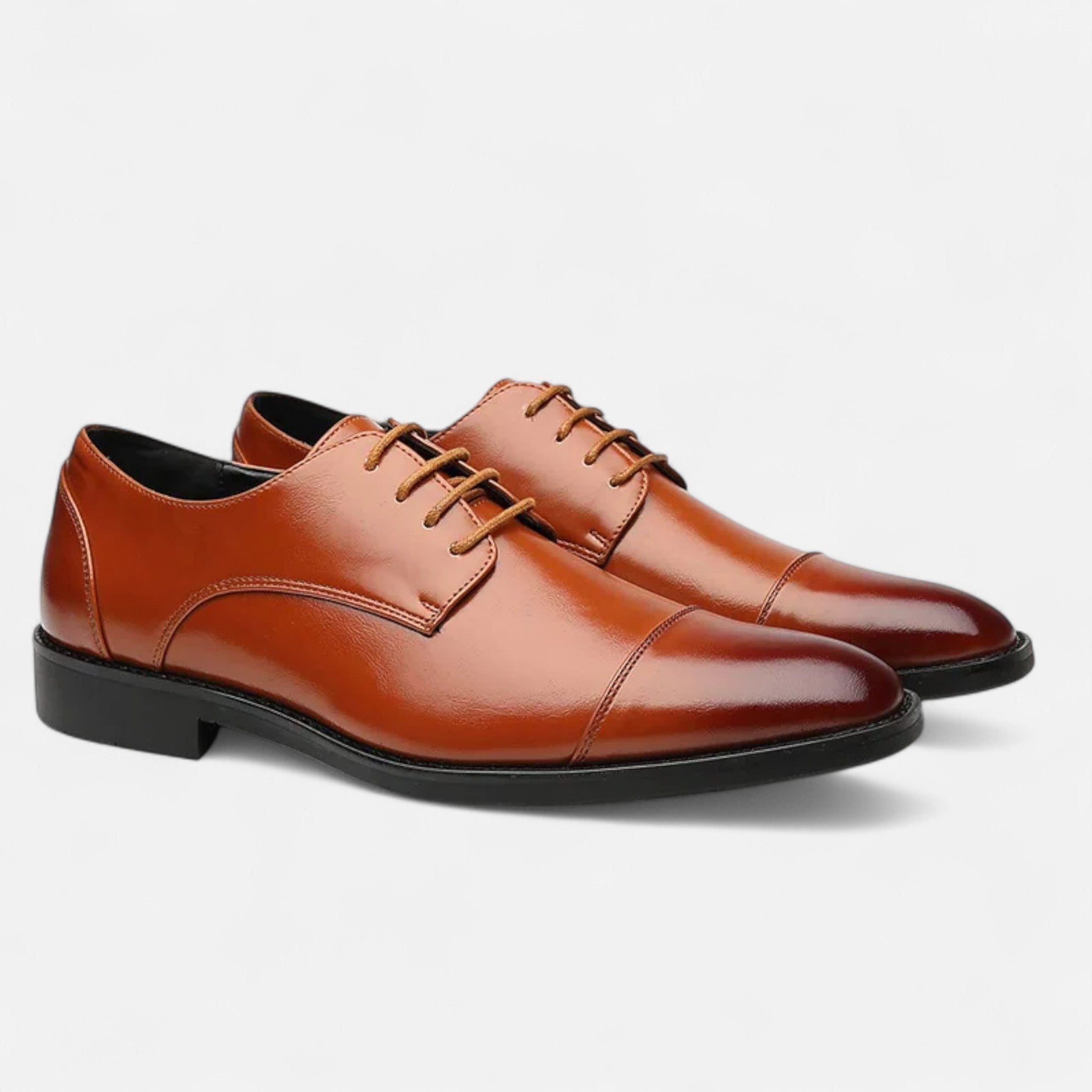 Lace-Up Cap Toe Dress Shoes for Men