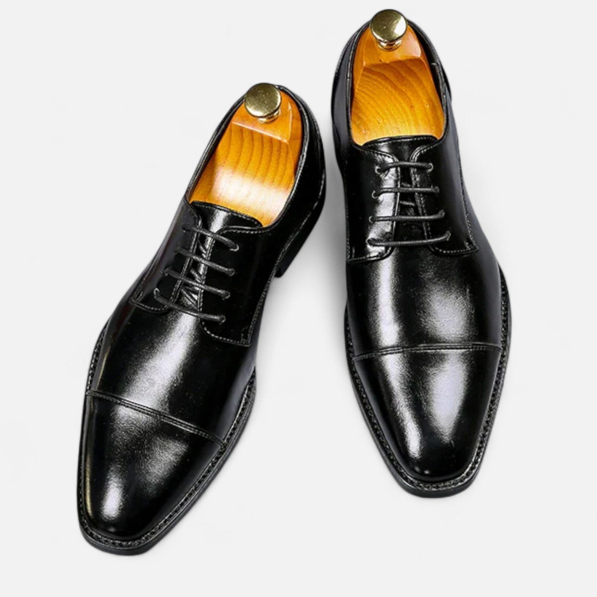 Lace-Up Cap Toe Dress Shoes for Men - View 7