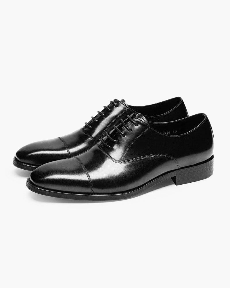 Lace-Up Pointed Toe Oxford Shoes for Men