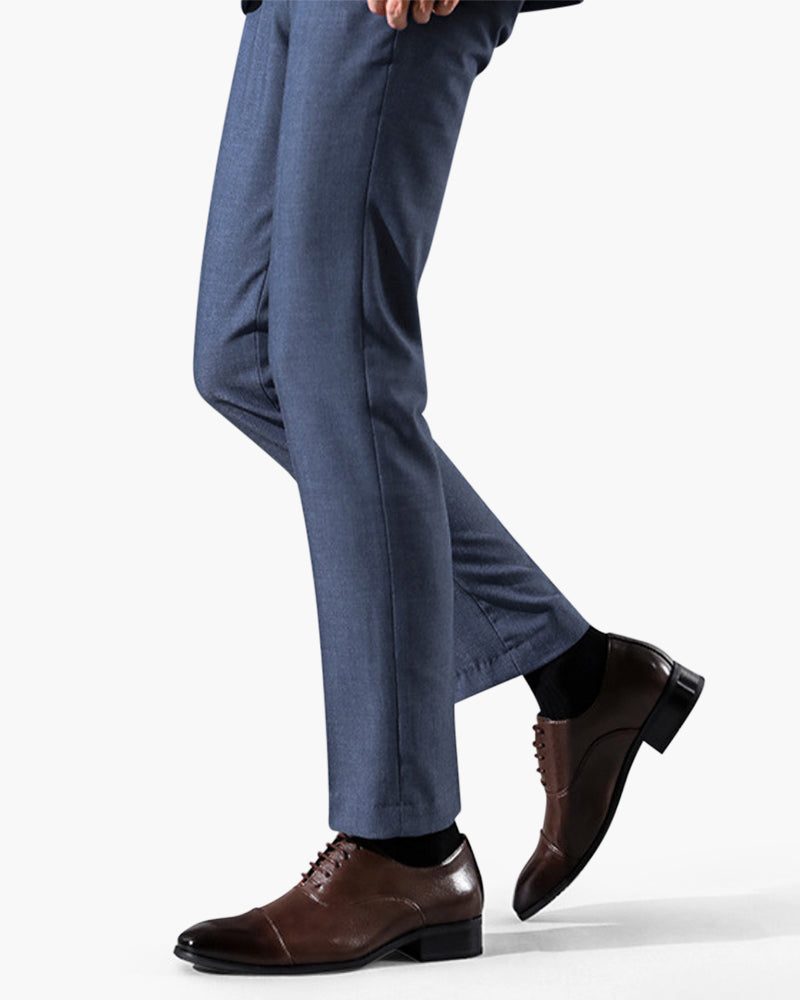 Lace-Up Pointed Toe Oxford Shoes for Men - View 7