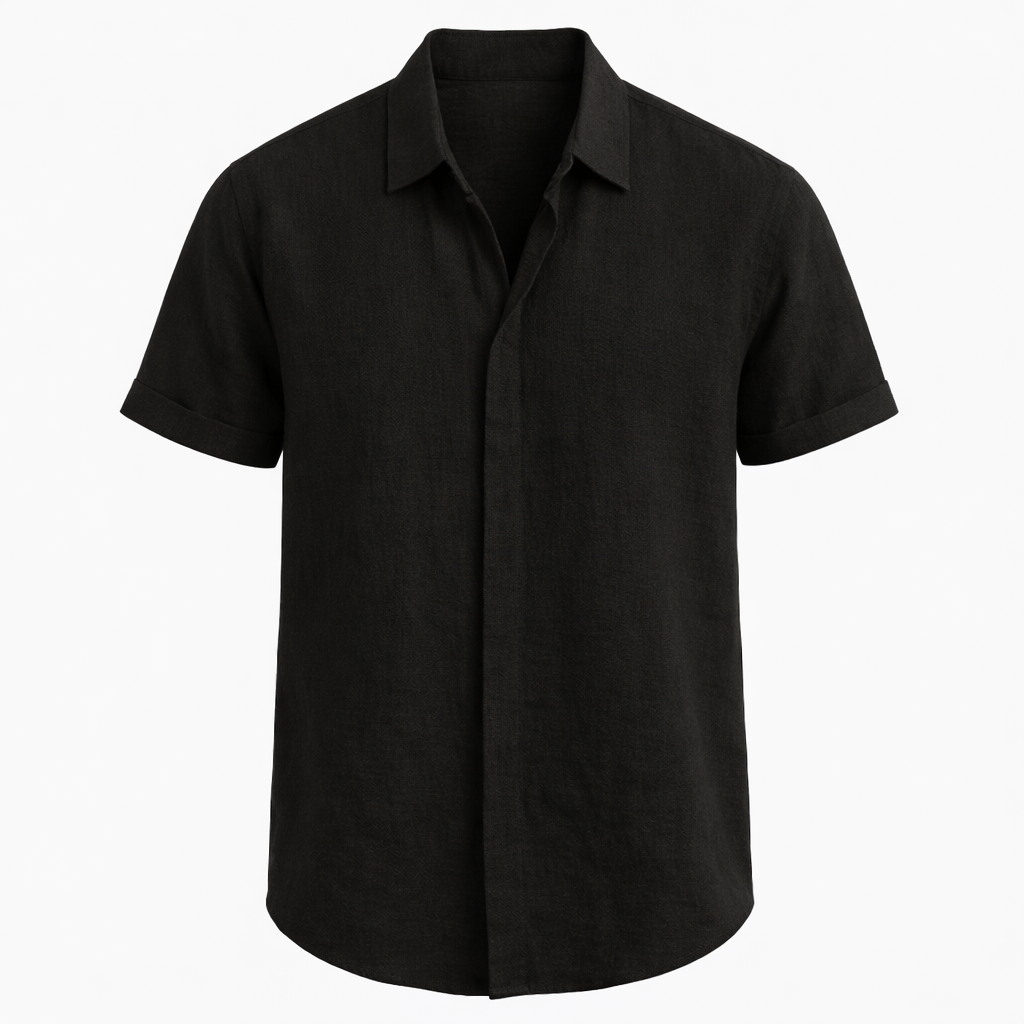 Linen Short Sleeve Shirt for Men