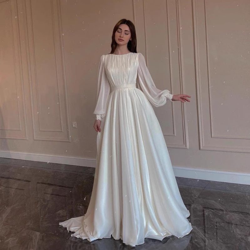 Long Sleeve Wedding Guest Maxi Dress for Women - View 3