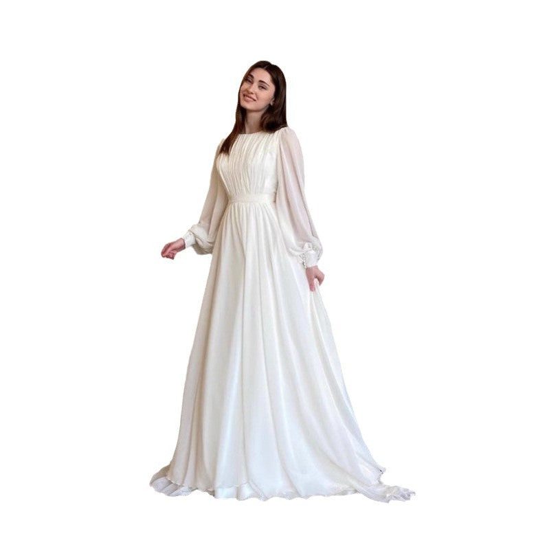Long Sleeve Wedding Guest Maxi Dress for Women - View 5