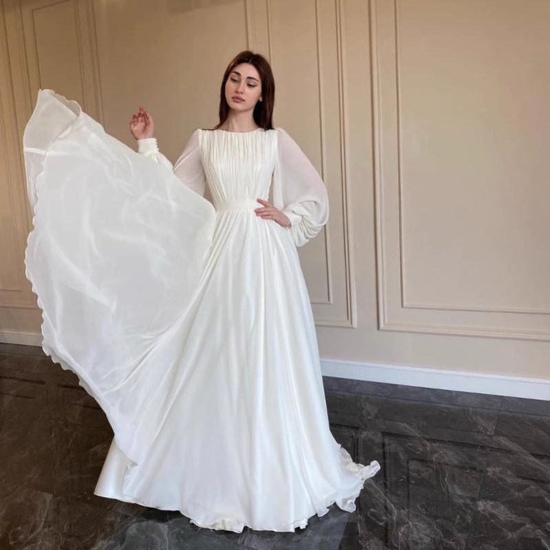 Long Sleeve Wedding Guest Maxi Dress for Women - View 2