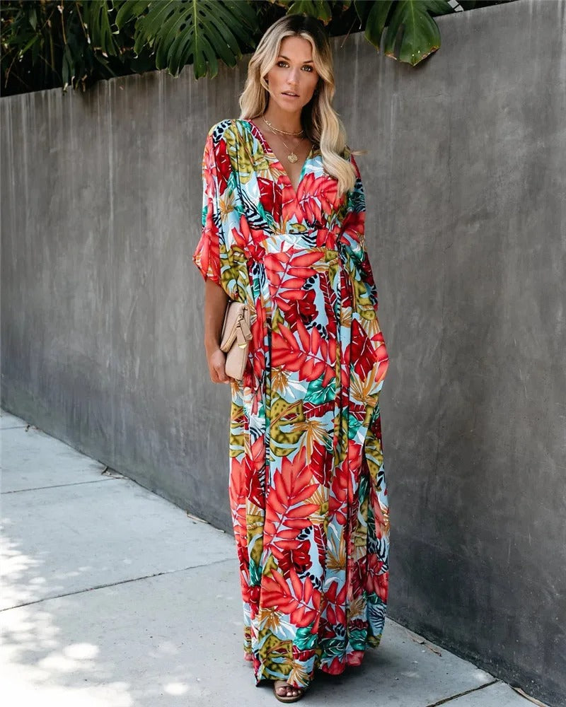 Wrap Maxi Dress Wedding Guest for Women