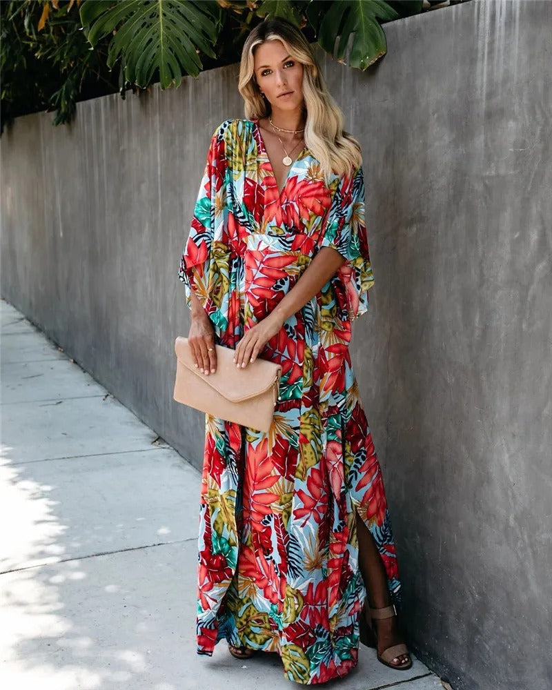 Wrap Maxi Dress Wedding Guest for Women