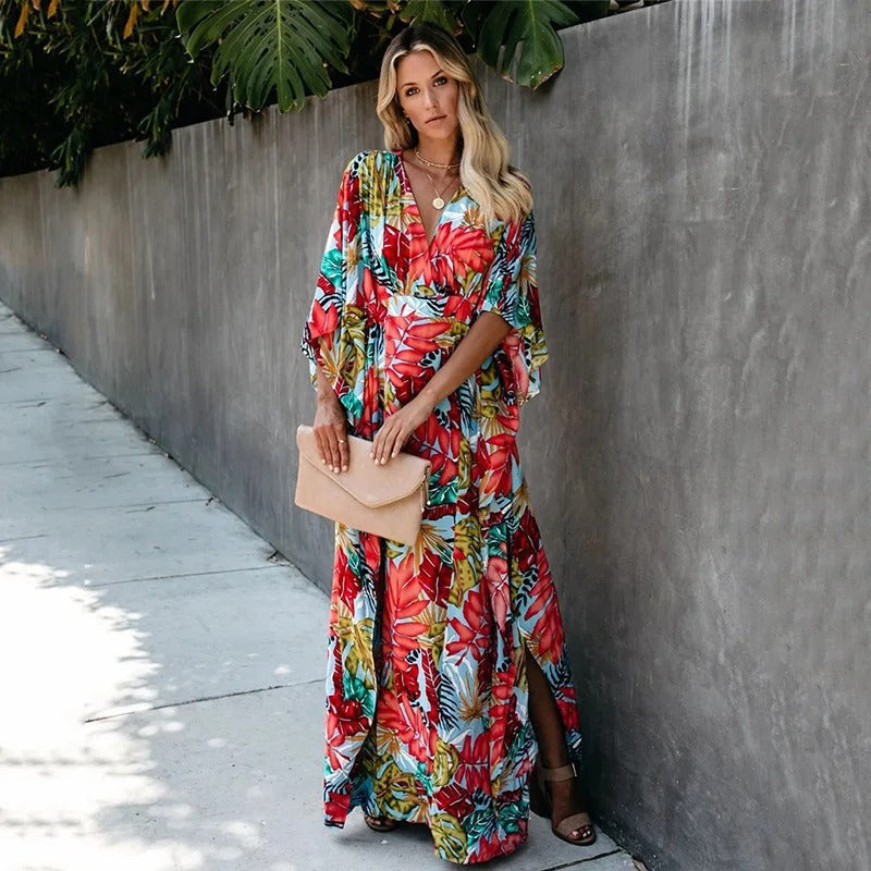 Wrap Maxi Dress Wedding Guest for Women