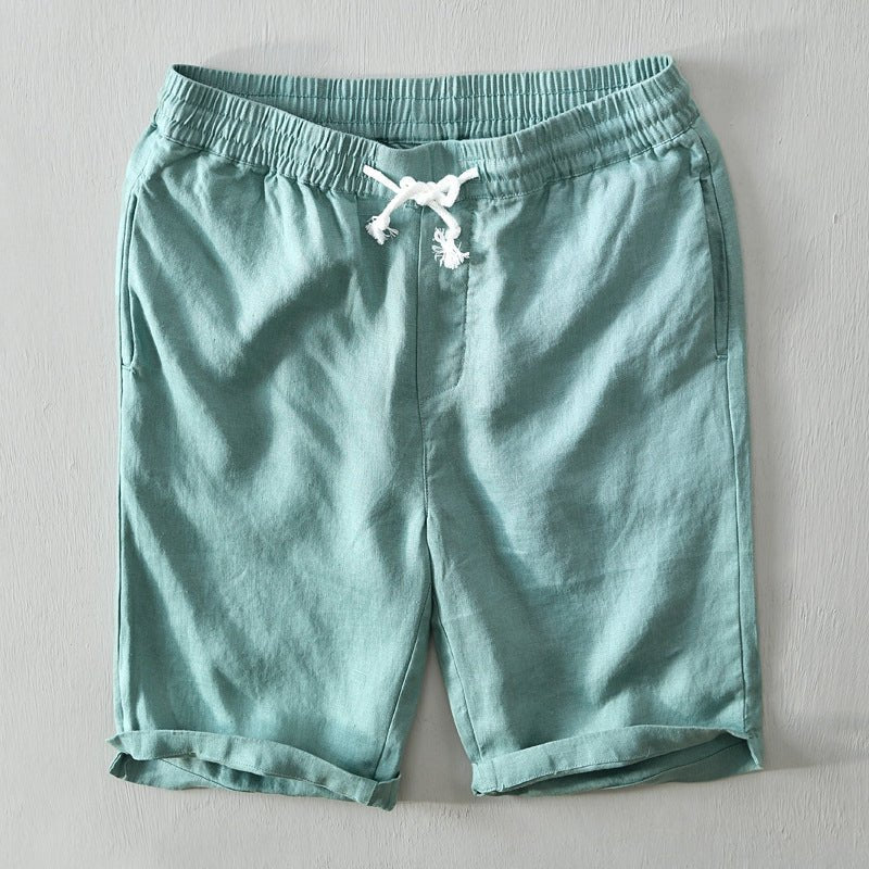 Linen Relaxed-Fit Drawstring Shorts for Men