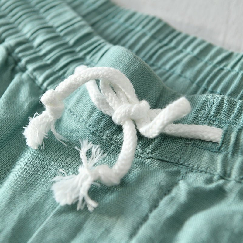 Linen Relaxed-Fit Drawstring Shorts for Men