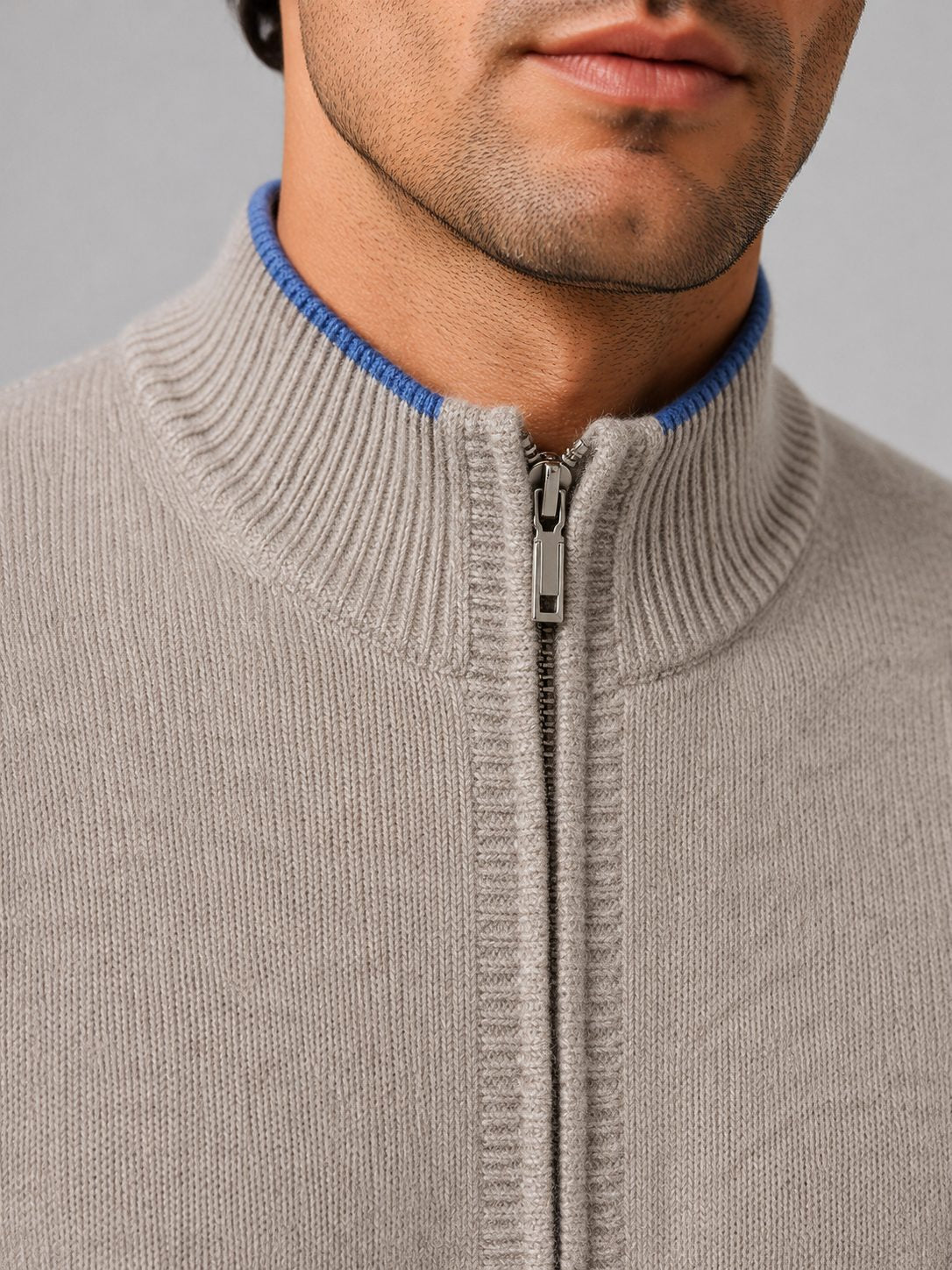 Merino Wool Zip-Up Lounge Set for Men - View 4