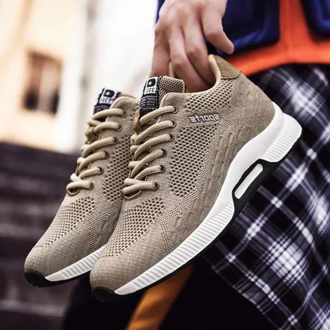 Mesh Lace-Up Trainers for Women - View 3
