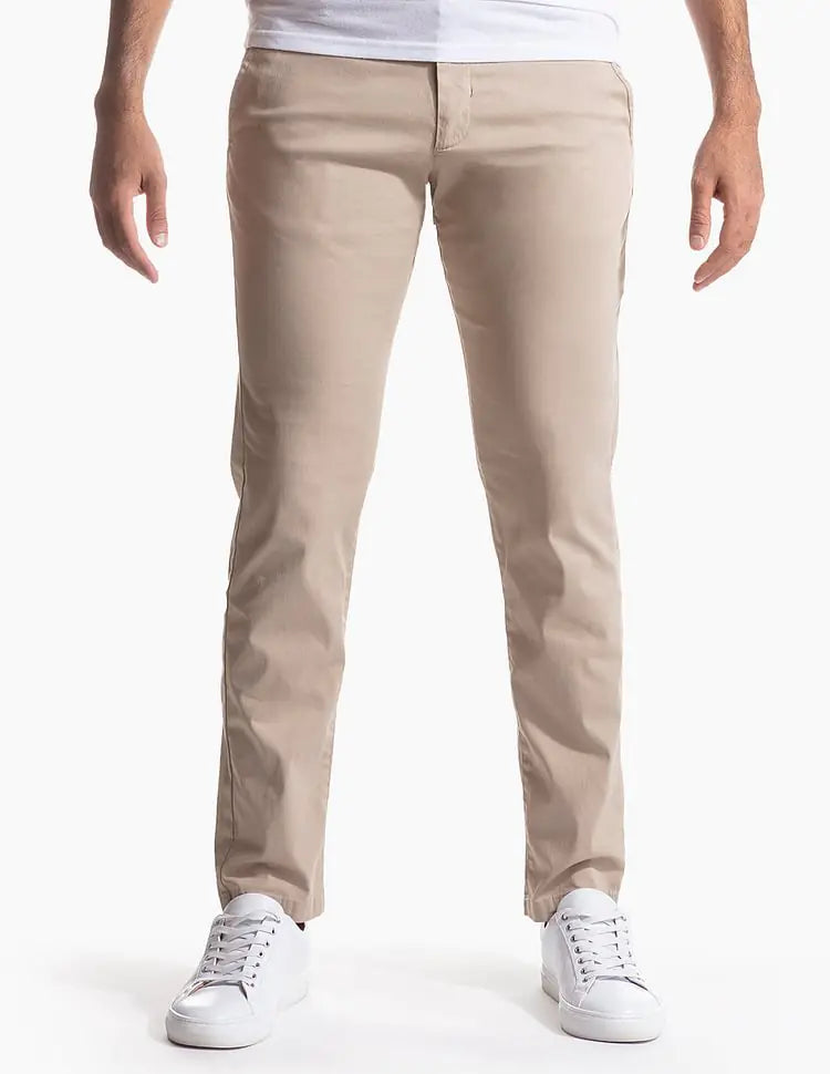 Slim Fit Stretch Chinos for Men