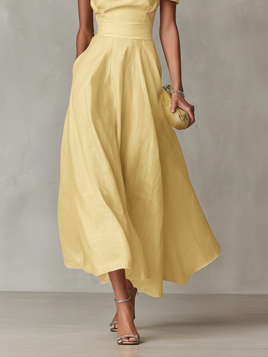 One-Shoulder Midi Dress for Women - View 4