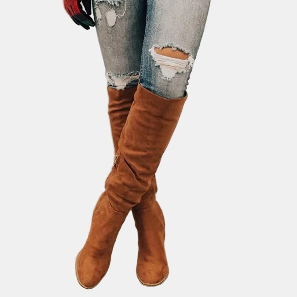 Over-The-Knee Block Heel Boots for Women - View 8