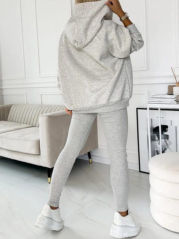 Oversized Hoodie Jogging Set for Women - View 5