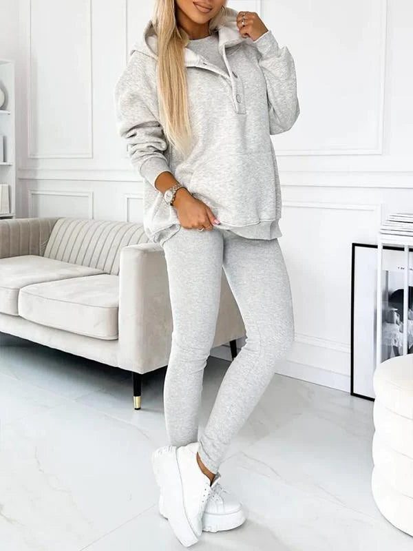 Oversized Hoodie Jogging Set for Women - View 4