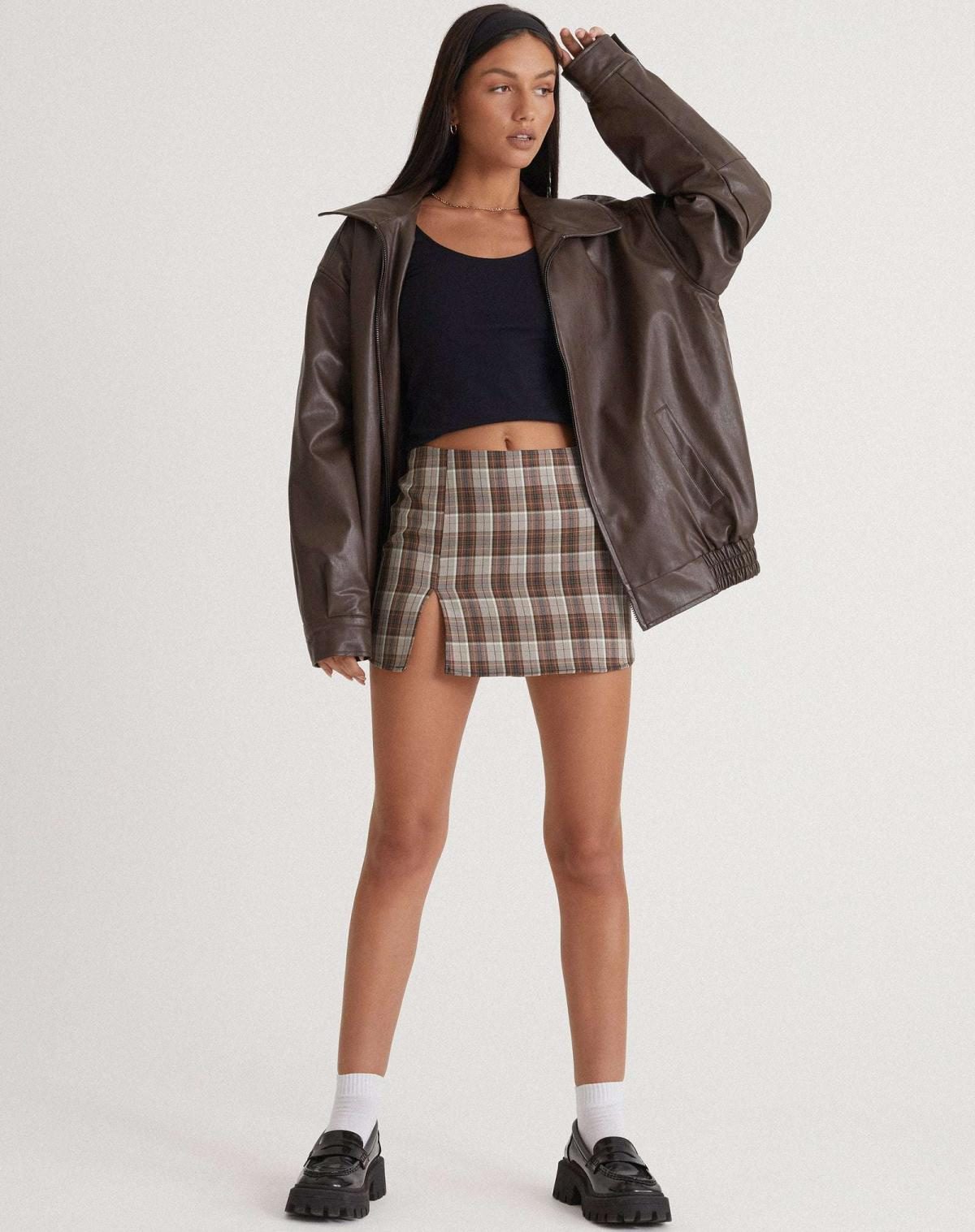 Oversized PU Leather Jacket for Women - View 2