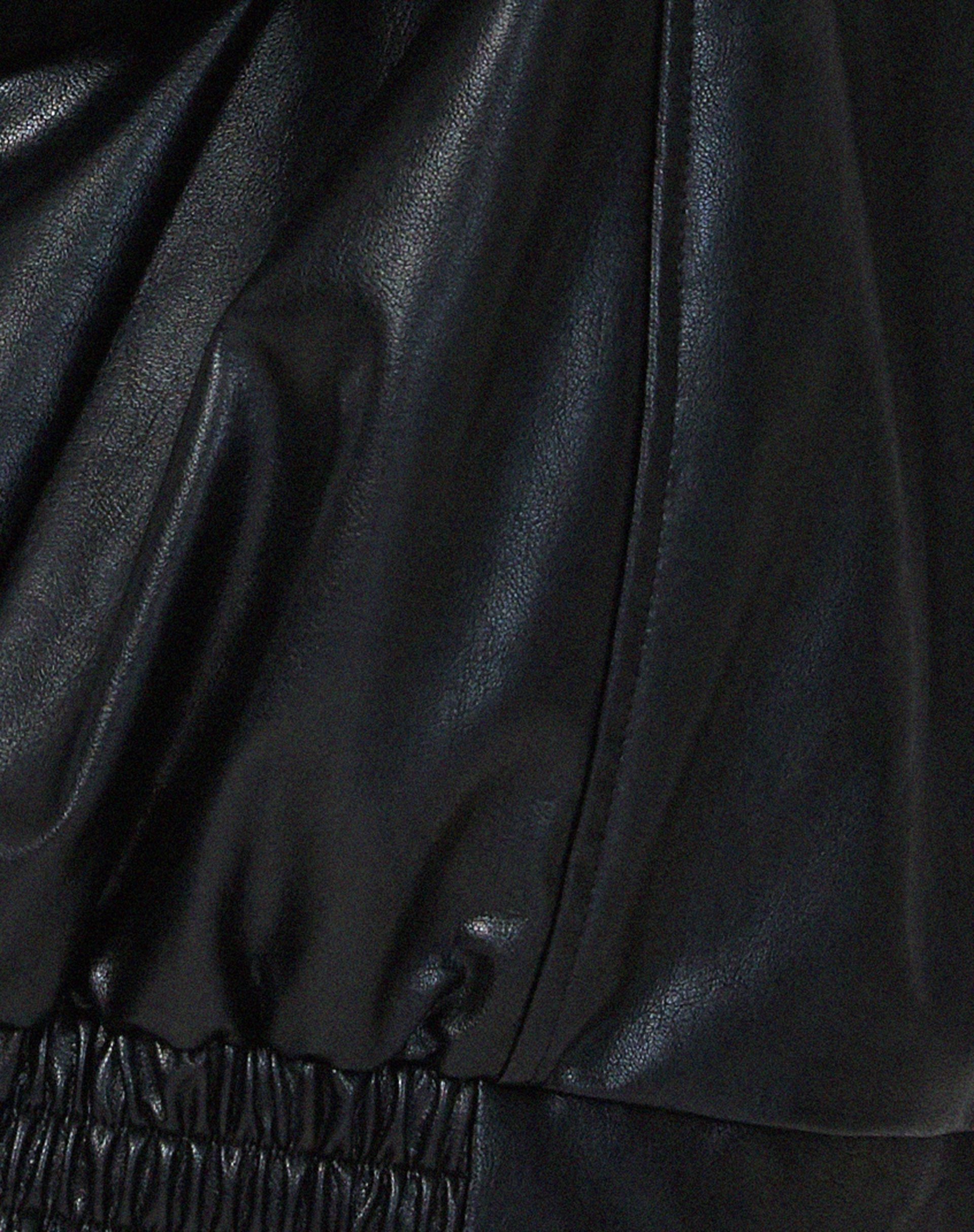 Oversized PU Leather Jacket for Women - View 9