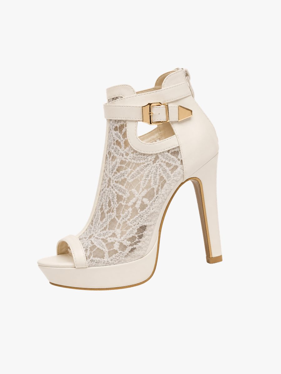Platform Lace Ankle Strap Sandals for Women
