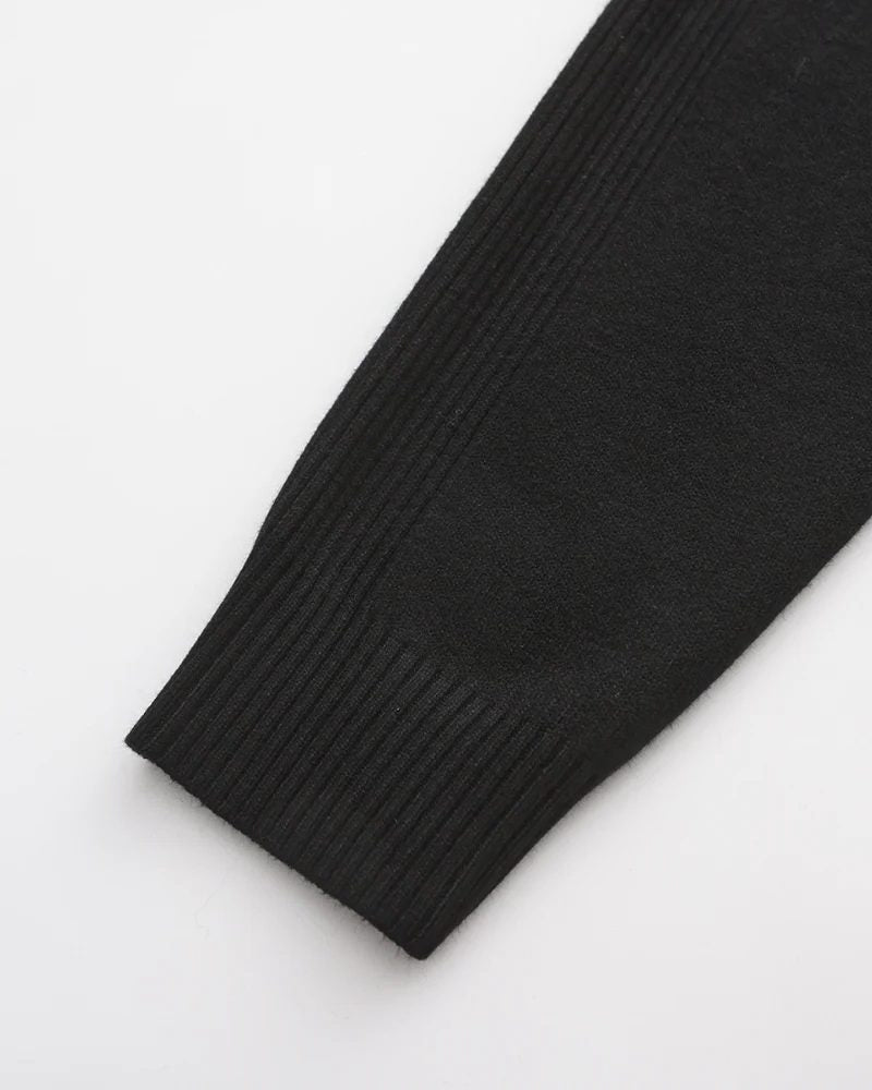Ribbed Knit Roll Neck Jumper for Men - View 5