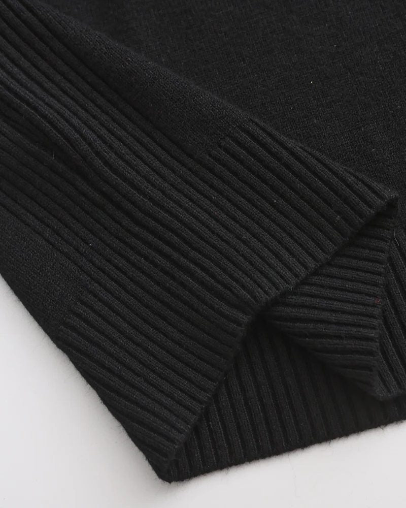 Ribbed Knit Roll Neck Jumper for Men - View 6