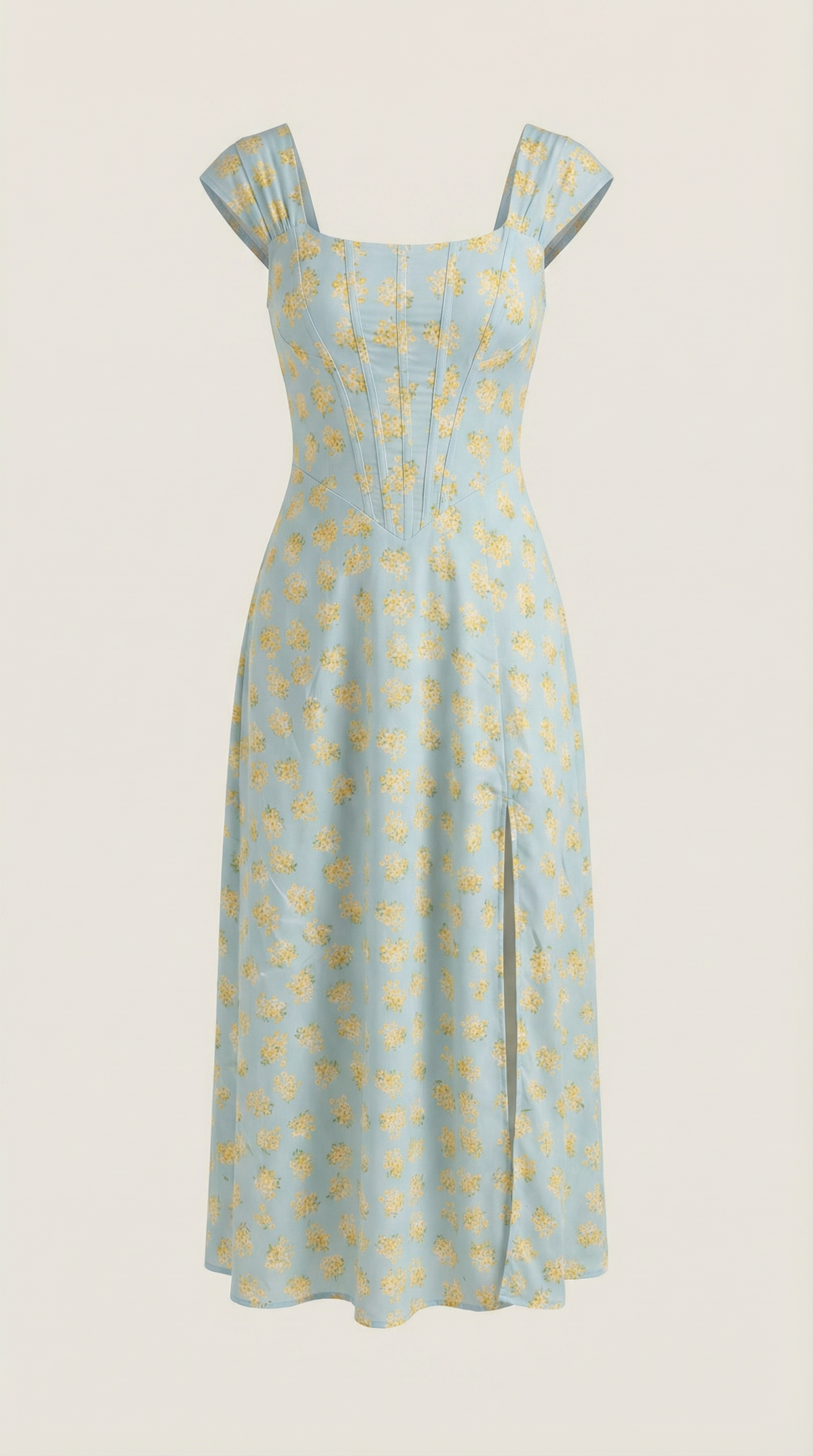 Floral A-Line Midi Dress Wedding Guest for Women