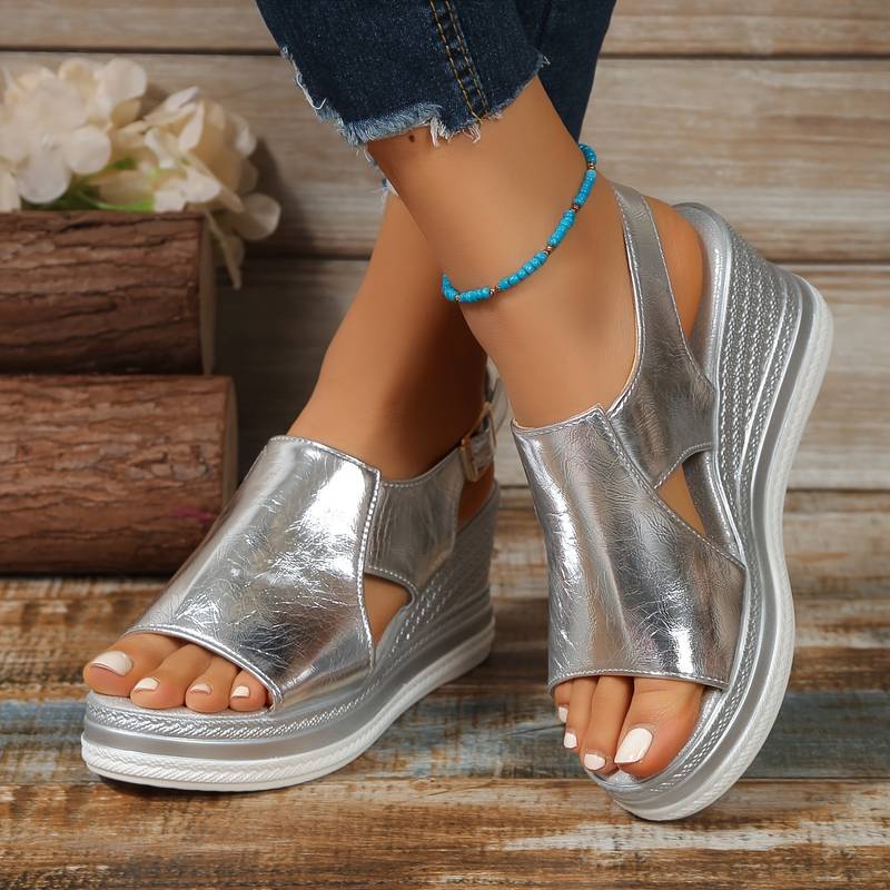 Slingback Platform Wedge Sandals for Women