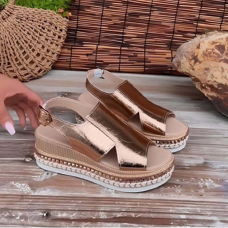Slingback Platform Wedge Sandals for Women