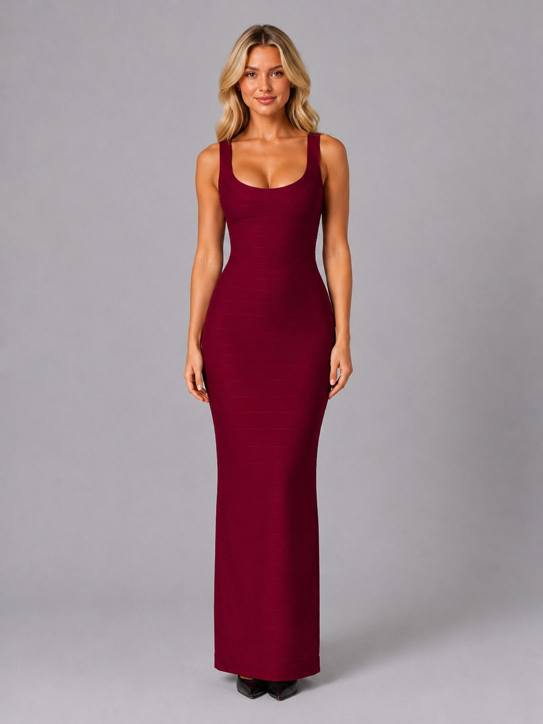 Scoop Neck Sleeveless Maxi Dress for Women