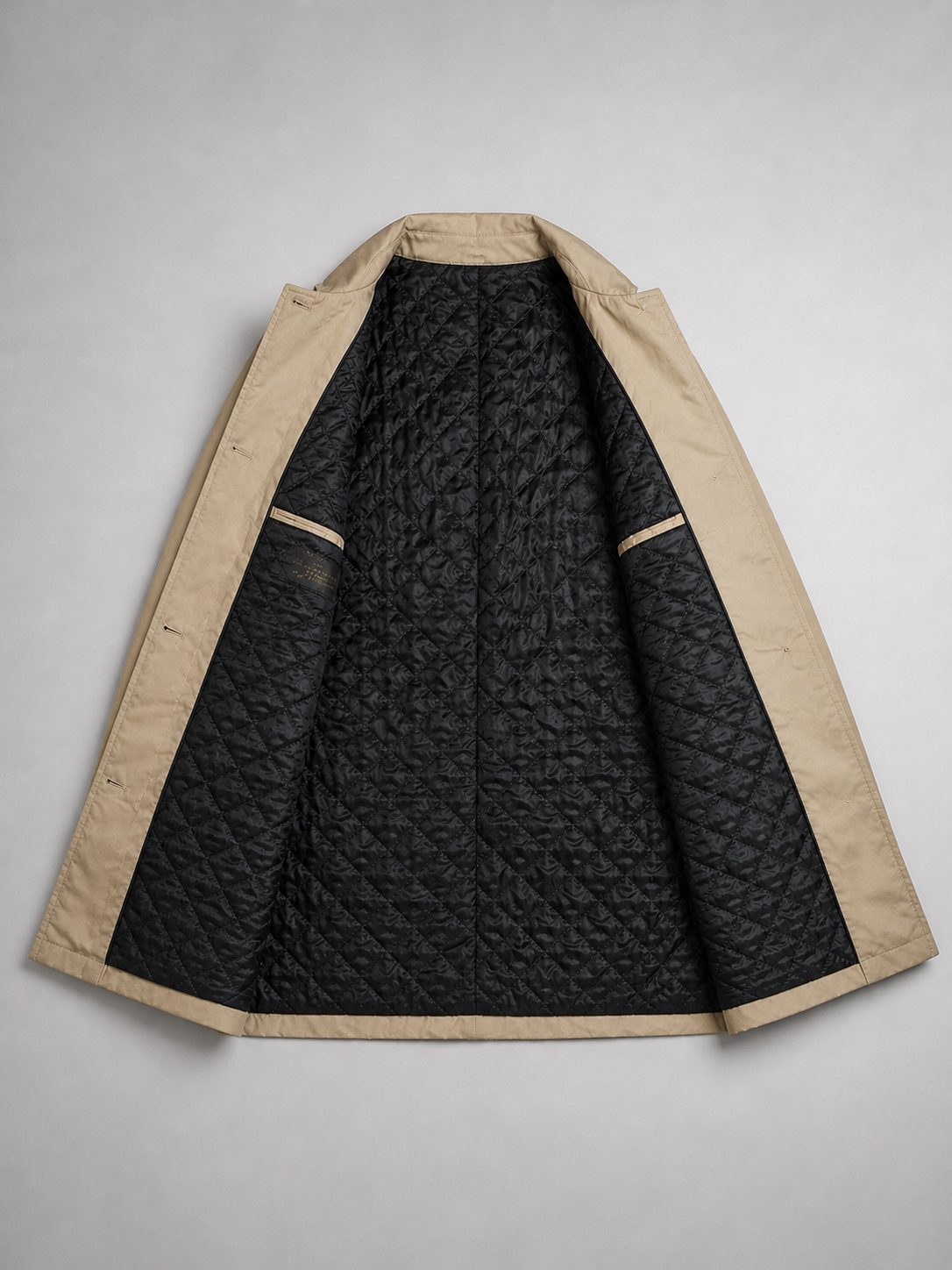 Single-Breasted Trench Coat for Men - View 2